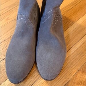 Women’s Suede Ankle Boots - Gray